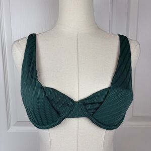 Abercrombie & Fitch Dark Teal Underwire Bikini Top